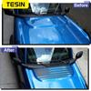 TESIN PVC Front Motorhaube Dekoration Abdeckung Aufkleber Trim für Ford Bronco 2022 2023 Up Außen Zubehör Auto