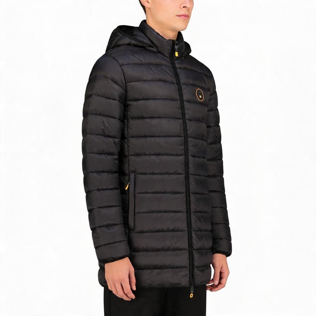Kurtka męska Geographical Norway AMIGOMAP LONG HOOD DB BLACK MEN 233 BLACK (WZ5085H/GN-NOIR)