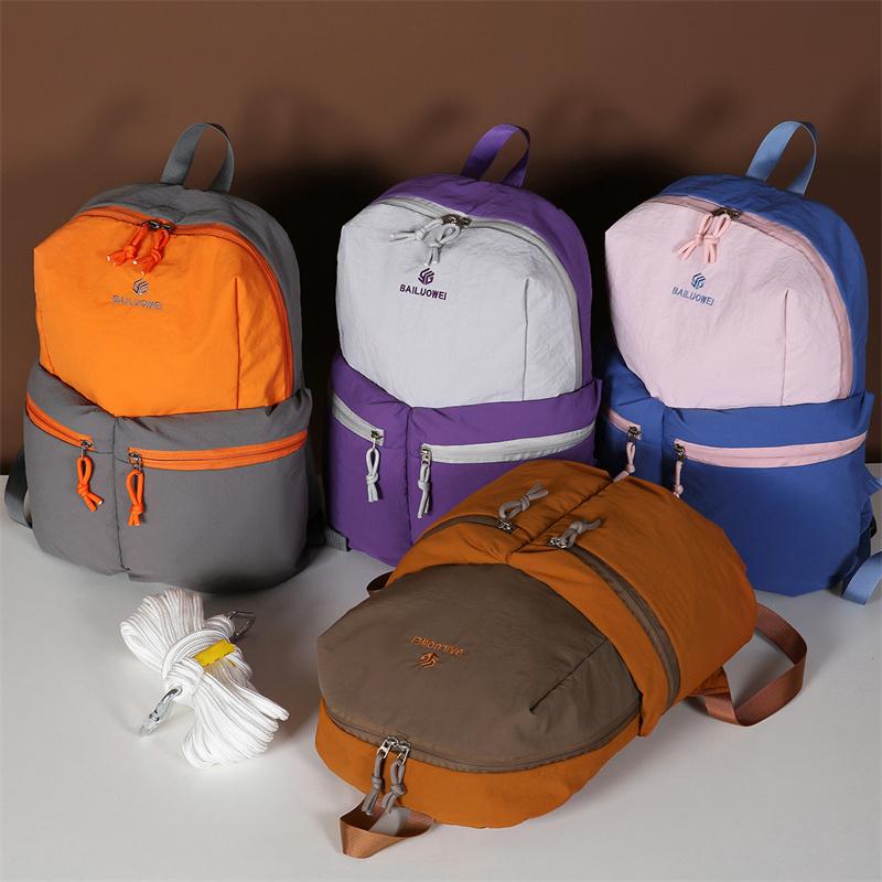 Travel Outdoor Color Block Backpack Unisex Sports Backpack
