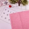 7Pcs Cotton 7 Styles Pink Floral Precut Cotton Squares  Dorm Decorative Bedding Making