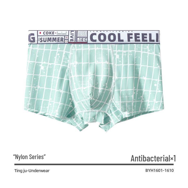 

Men s Trendy Print Ice Silk Boxer Briefs L