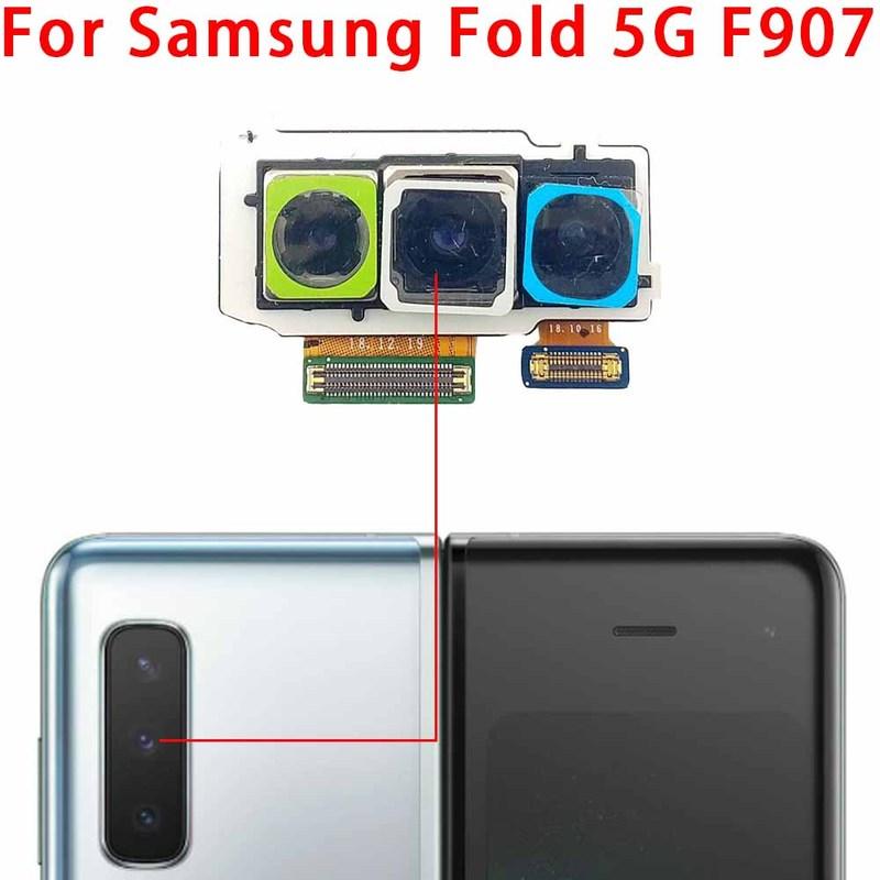 Rear Back Camera For Samsung Galaxy Z Fold Fold2 Fold3 Fold4 Fold5 5G Camera Module Backside View Replacement Spare Parts