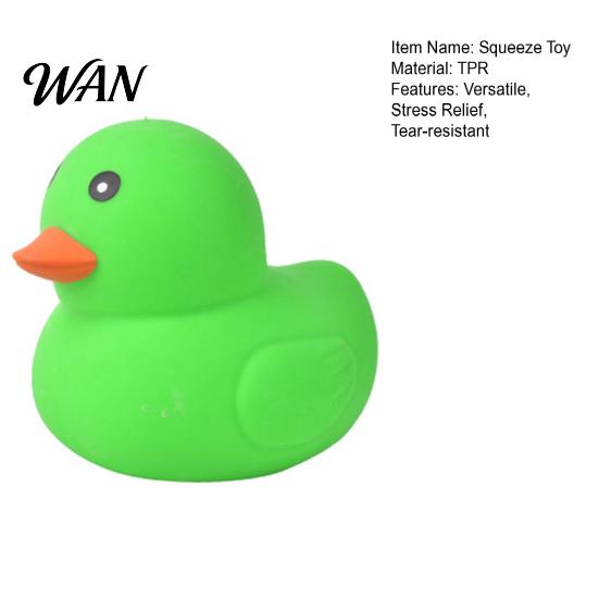 Squeeze Stress Ball Large Duck Reliever Slow Rise Soft TPR Anxiety Relief Toy for Adults Kids Sensory Figurine Desktop