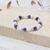 2 Piece Stylish Jewelry Set, Balancing Mood Bracelet Sodalite and Aquamarine Beaded Bracelet for Any Occasion