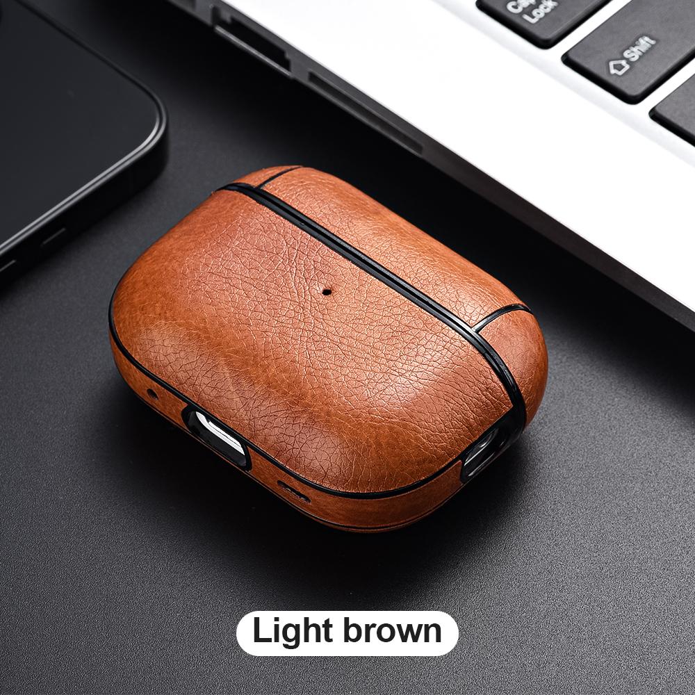 Leather Headset Cover For Airpods Pro 2 3 4 Case Wireless Earphone Case For Airpod Pro 2 Pro 2nd 3rd Airpod 3 Charging Bag Funda