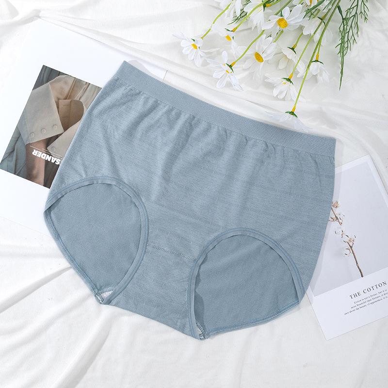 Big Size Female Summer Thin Style High Waist Belly Breathable No Trace Briefs