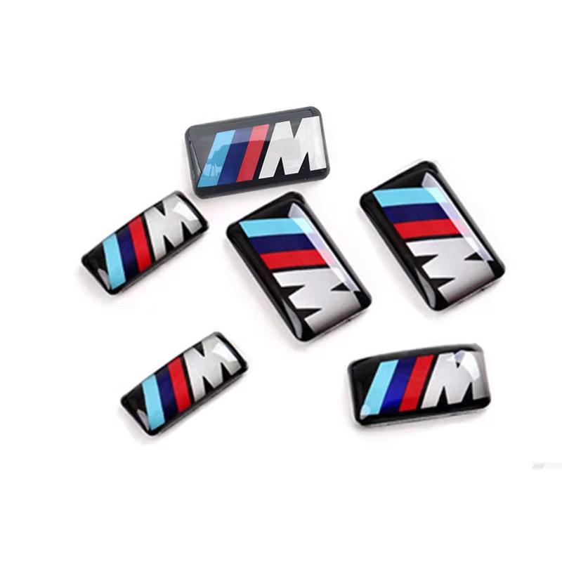 Car Sticker 4/8pcs Car Steering Wheel Decoration Center Hub Cap Emblem Badge DIY Sticker Styling Ornament Accessories For BMW M