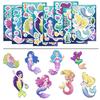 8PCS Creative Mermaid Cute Cartoon Stickers, Account Decoration, Notebook, Water Cup, Phone Case, Personalized Stickers