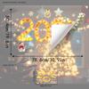 Two-sided Christmas Glass Window Sticker Removable Static Xmas Party Door Stickers  Party Supplies