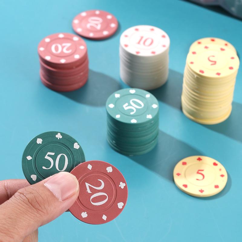 Texas Hold'em & Mahjong Spielchips: Spezielles Münzset für Cardrooms