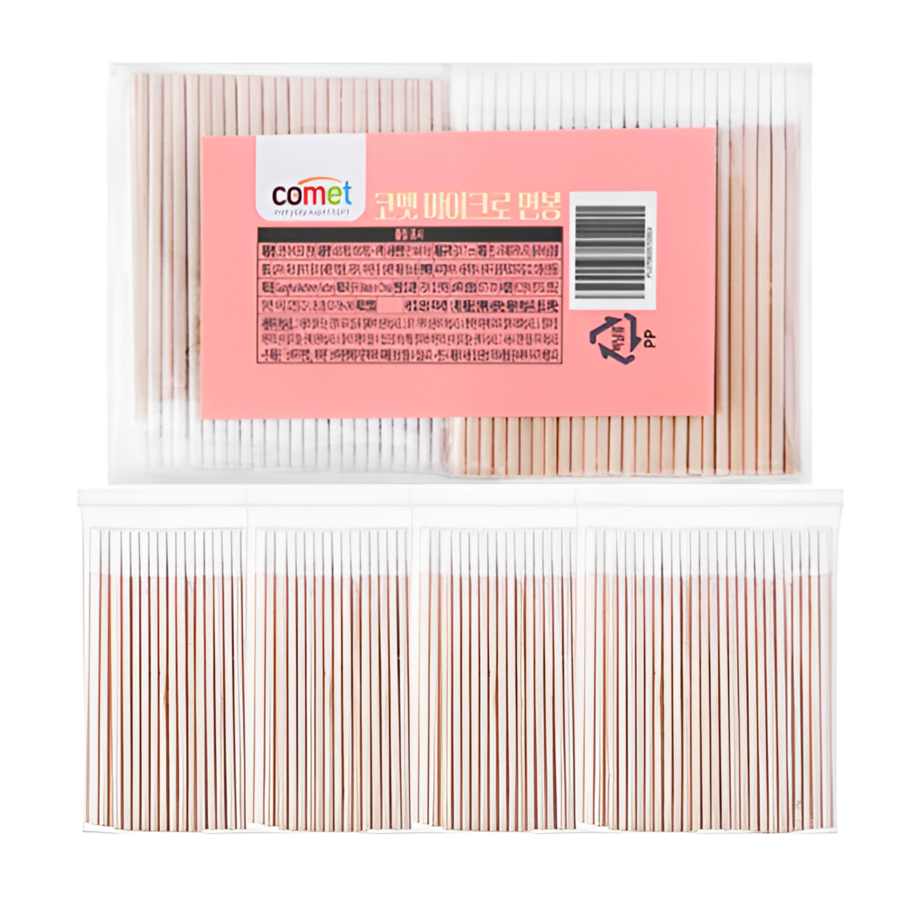 

COMET Multi-Purpose Micro Cotton Swabs, 100 pcs × 4 Packs