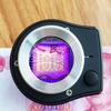 Shatterproof Magnifying Glass Foldable Read Magnifier with LED & UV Light Magnifying Lens for Book Reading Classroom 30X
