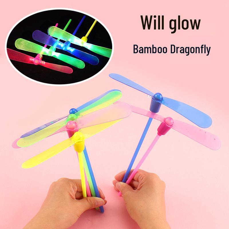 Flashing Luminous Bamboo Dragonfly Flying Fairy Toy LED Light Toy