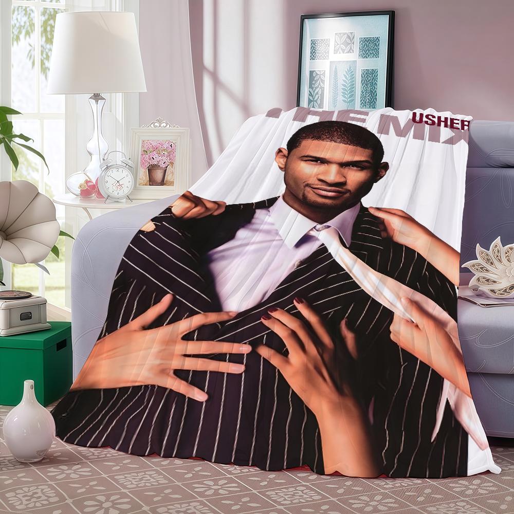Pop Singer Usher Confessions Blanket Warm And Soft Suitable For Bedroom Living Room Sofa Bed Office Travel Camping 75x90cm