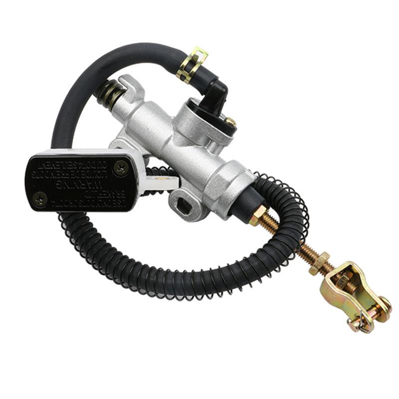 Universal Motorcycle Rear Foot Hydraulic Brake Pump Quad Dirt Bike Pit Brake Master Cylinder ATV Motorbike Brakes  Accessories