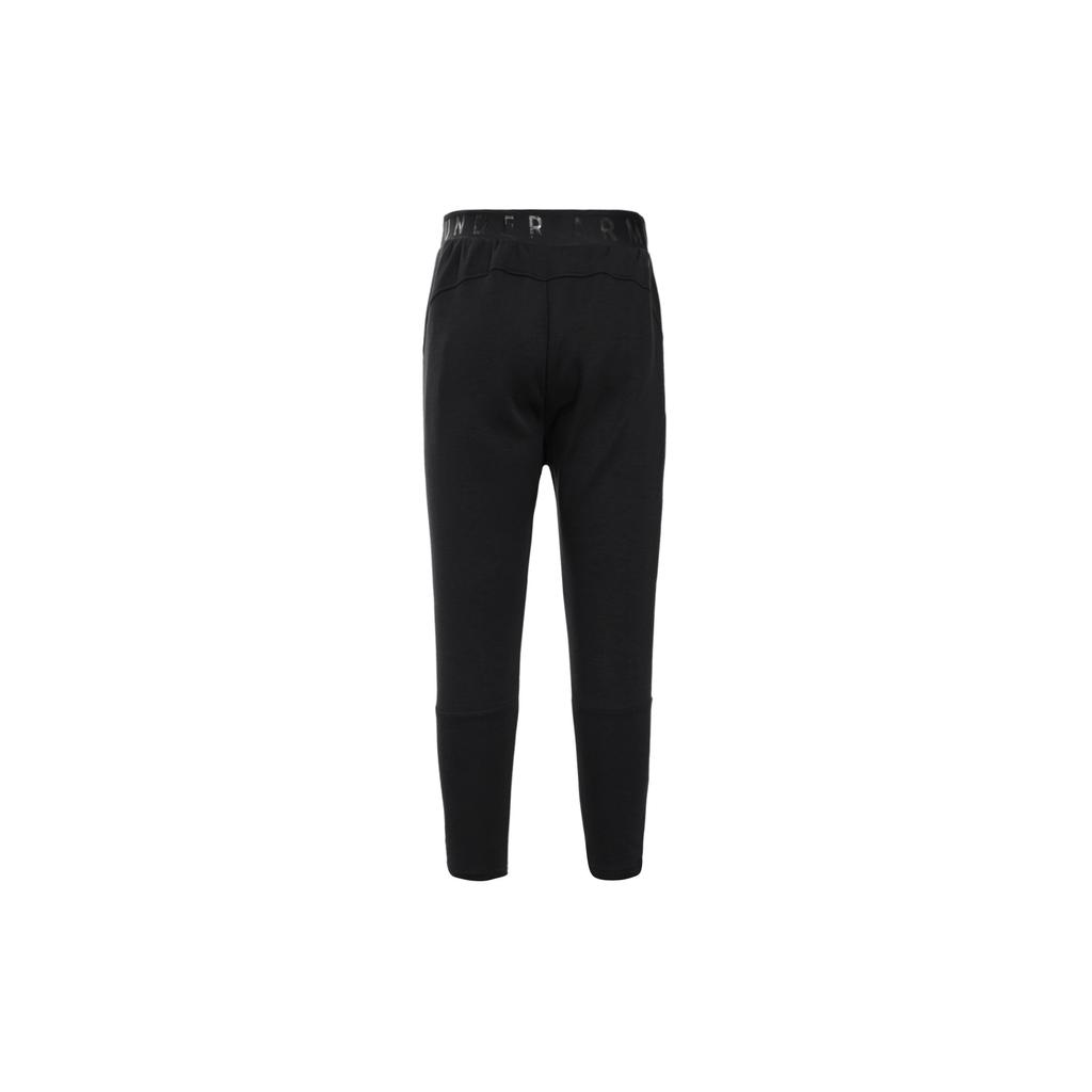 Under Armour Solid Color Comfortable Elastic Waist Casual Pants Women bottoms Black 1345600-001