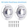 2Pcs Aluminum Alloy RV Dinette Table Pedestal Base Camper Table Leg Anti-Rust Floor Mounting for RV Table Stability