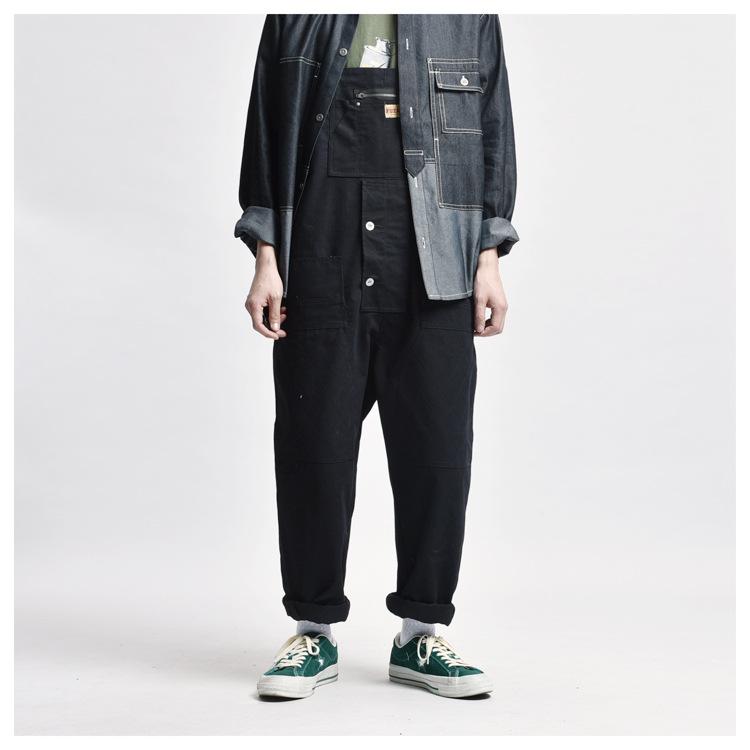 Men's Street Multi-pocket Tool Overalls Overalls One-piece Overalls Trousers