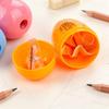 3 Pcs Cute Carrot Pineapple Pencil Sharpener With Eraser Pencils School Office Supplies Student Decoration Stationery
