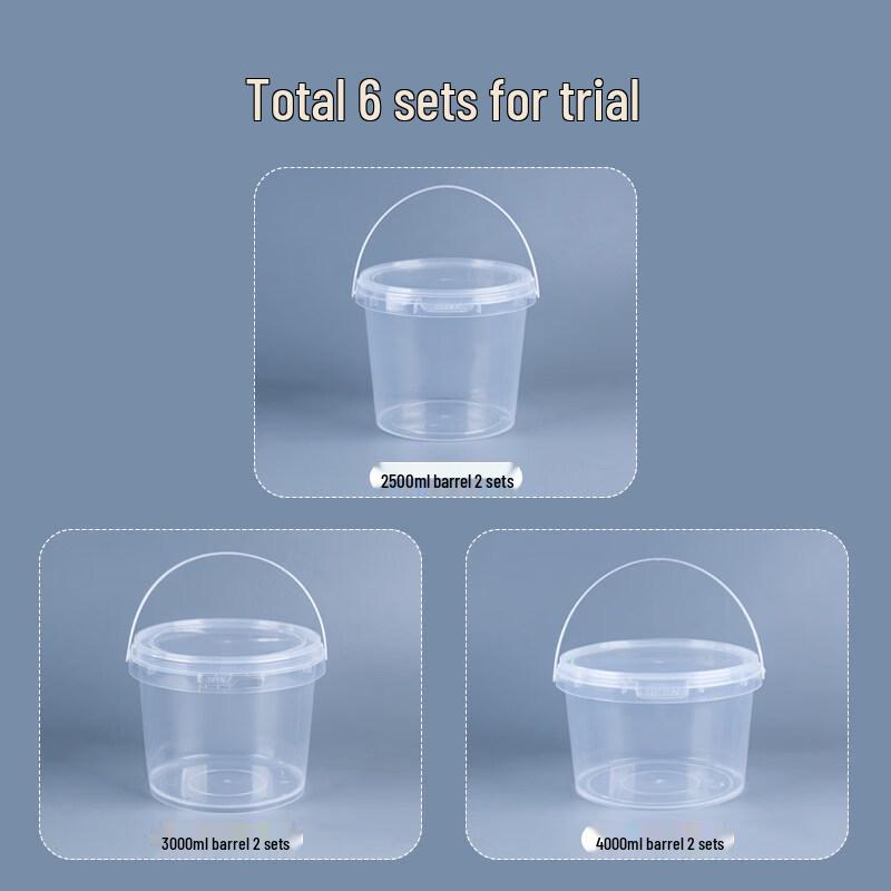 ZISIZ Food-Grade Disposable Plastic Buckets