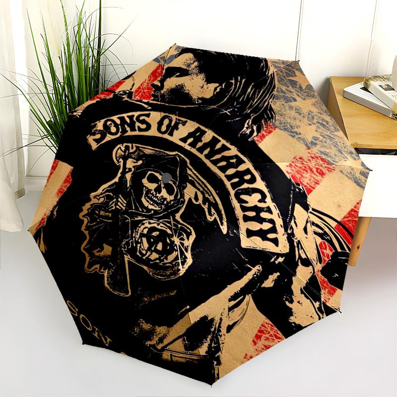 Samcro: Live Ride Folding Umbrella Suitable for All Seasons Durable Sun Umbrella Three Folds Sun Umbrella