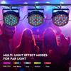 RGB 36LED Par Stage Light Sound Activated DMX512 Uplight with Remote Control for Disco Wedding Event Club Holiday Performance