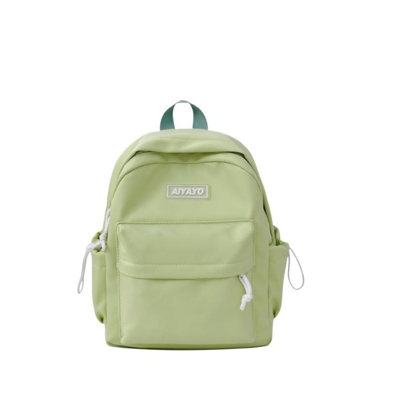 Small Fresh and Lovely Solid Color Students Study Spring Outing Small Schoolbag Simple Backpack