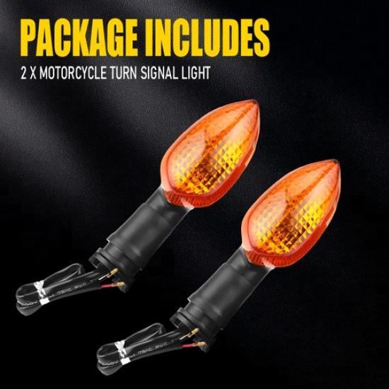 Turn Light Indicator Signal Lamp F/R Pair Fit Amber Yamaha YZF R125 2008-2024