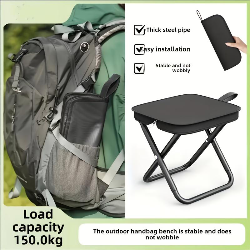 1PC Portable Multifunctional Outdoor Picnic Camping Folding Chair, Ultra Light Fishing Stool, Travel Stool, Fishing Accessories