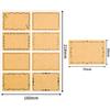 Kraft Paper Border Stickers: 80-Pack Blank Adhesive, Handwritten Storage Labels In Stock