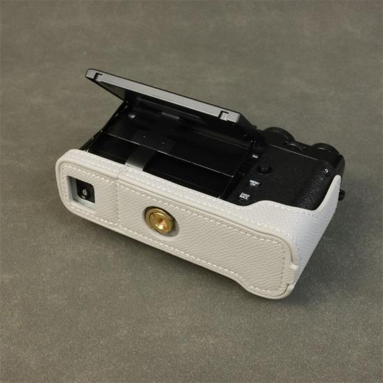 X-E5 Camera Half-Body Case Faux Leather Camera Protection Cover Scratch Bump Dust Resistant Protector
