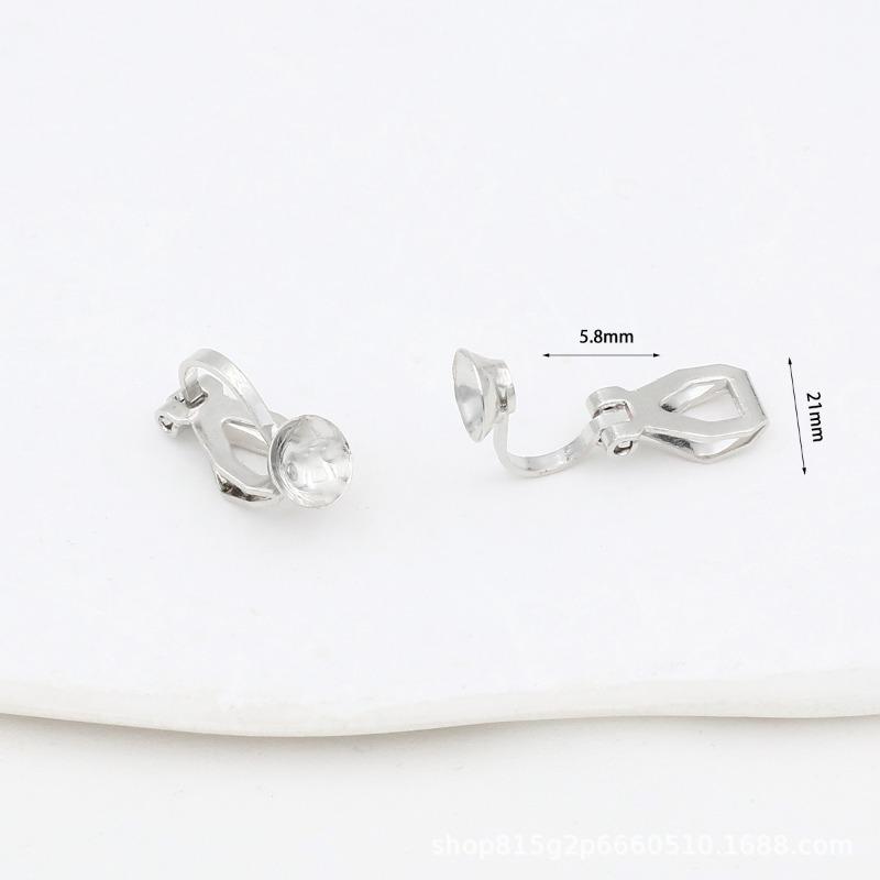 Gold-packed 18K Color-preserving Anti-allergic Ear Clip Converter Painless Triangle Clip Accessories DIY Earrings Jewelry Accessories A29