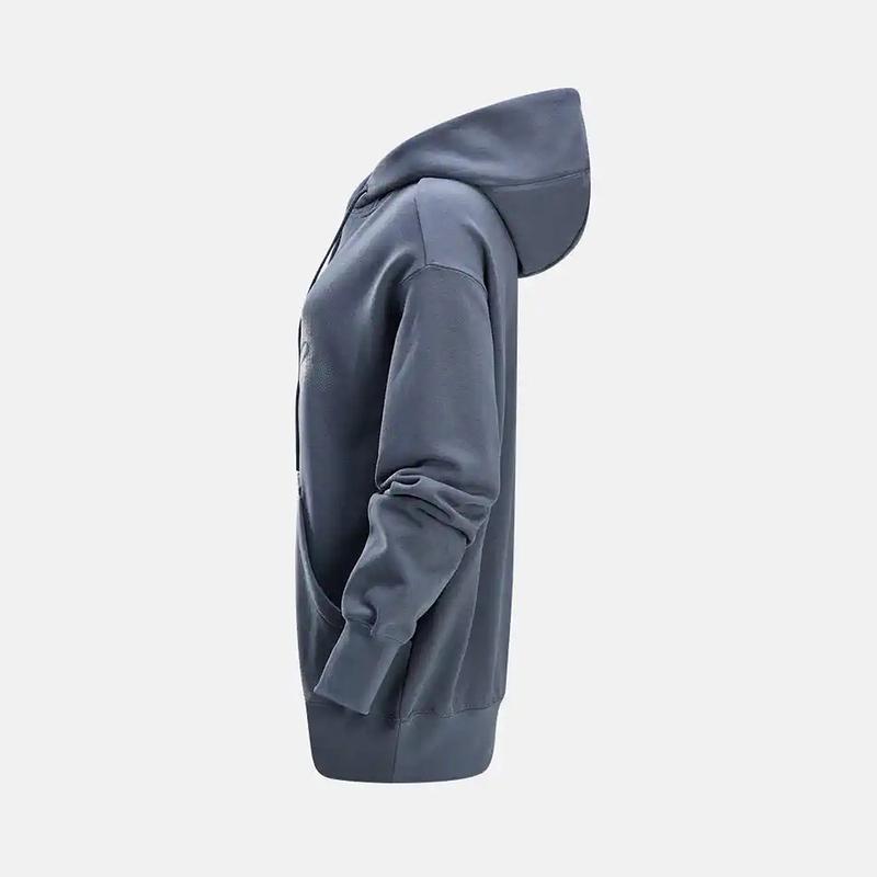 Nike Hooded Sports Casual Loose Sweatshirt Women Sweatshirt Gray Blue HQ4869084