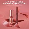 Nude Lipstick and Lip Liner Set - Long-Lasting Waterproof Lip Stain - Highly Pigmented Makeup Kit for Daily and Holiday Gifts - Non-Sticky Formula