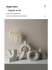 Minimalist Wabi-Sabi Ceramic Vase - Modern Abstract Art Design for Home Decor