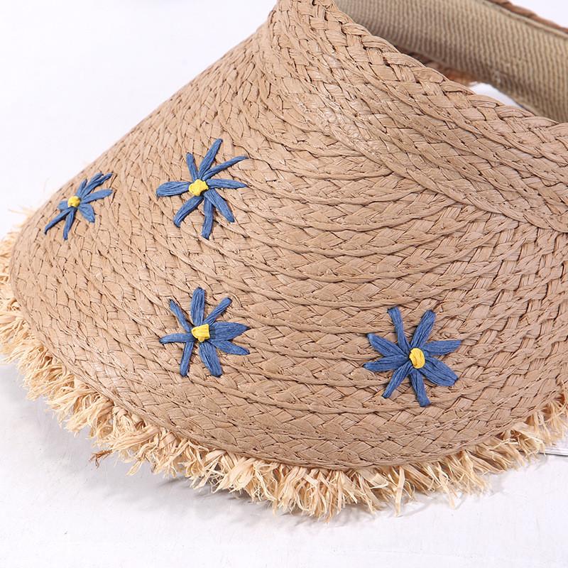 

Sunscreen Cap Straw Hat Lightweight Headband Style Breathable Protection Uv