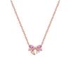 Collana Ciondolo Chiave dell'Amore Farfalla in Argento 925 Originale Set di Gioielli Anello Elegante Fiore Fiocco Perla Regalo di San Valentino