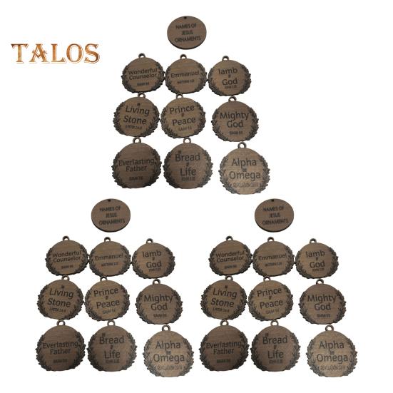 Ονόματα του Ιησού Διακοσμήσεις Ξύλινα Διακοσμητικά Κρεμαστά με Θέμα τον Ιησού Ρουστίκ Θρησκευτικές Διακοσμήσεις Χριστιανικά Δώρα για Γυναίκες Άνδρες Εορταστική Διακόσμηση