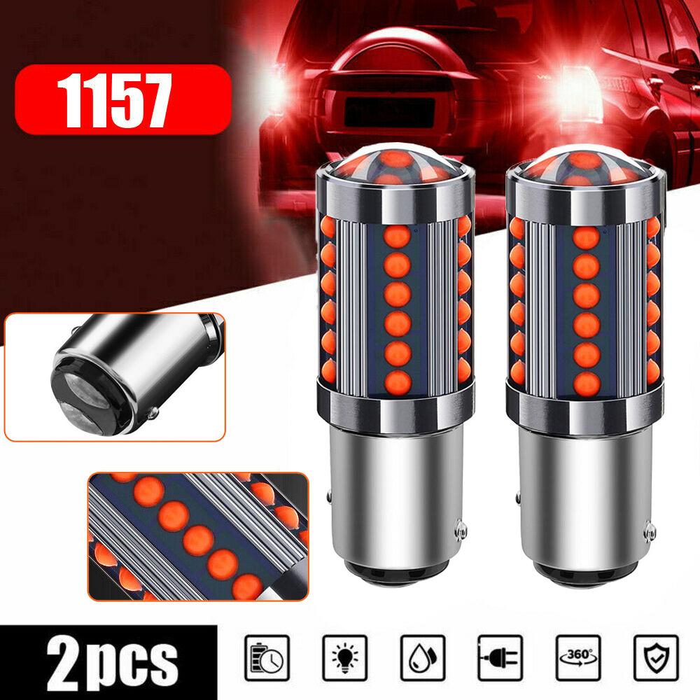 2x 1157 BAY15D 36 COB Red LED Tail Lamp Car Signal Brake Light Parking Bulb Car Tuning Universal Exterior Parts Accessory