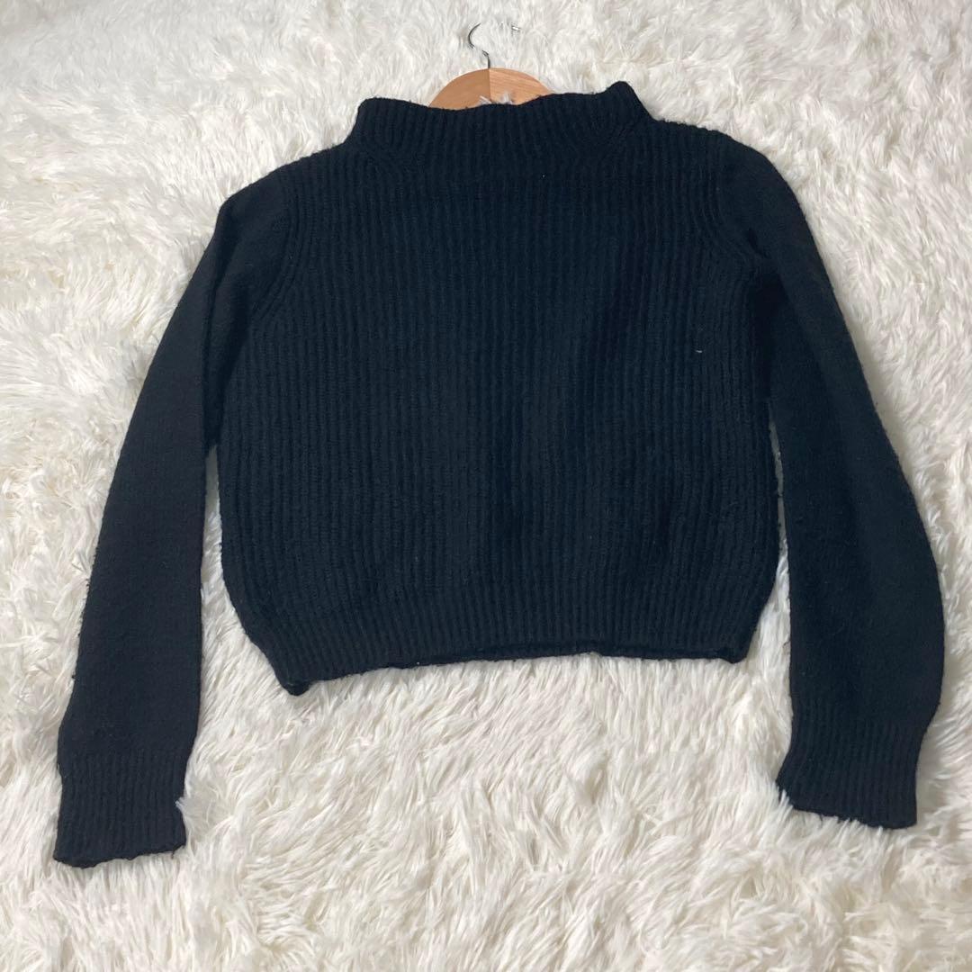 ROPE PICNIC Rib knit sweater black 38
