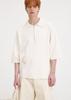 UMARMUNG Elastic Viscos Half Zipup Pullover_Ivory