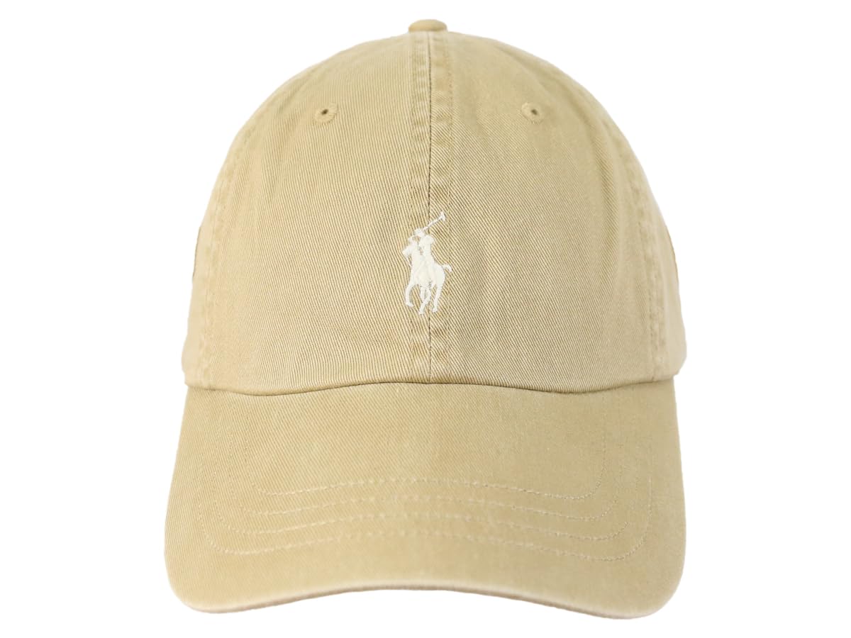 

(POLO Ralph Lauren) POLO Ralph Lauren Men s Women s One Point Signature Pony Embroidered Cap Hat 01080223 CAFTAN [Used]