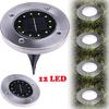 1pcs 12-LED Solar Power Buried Light Under Ground Lamp Outdoor Path Way Garden Decking Warm White Light Lawn Lamp