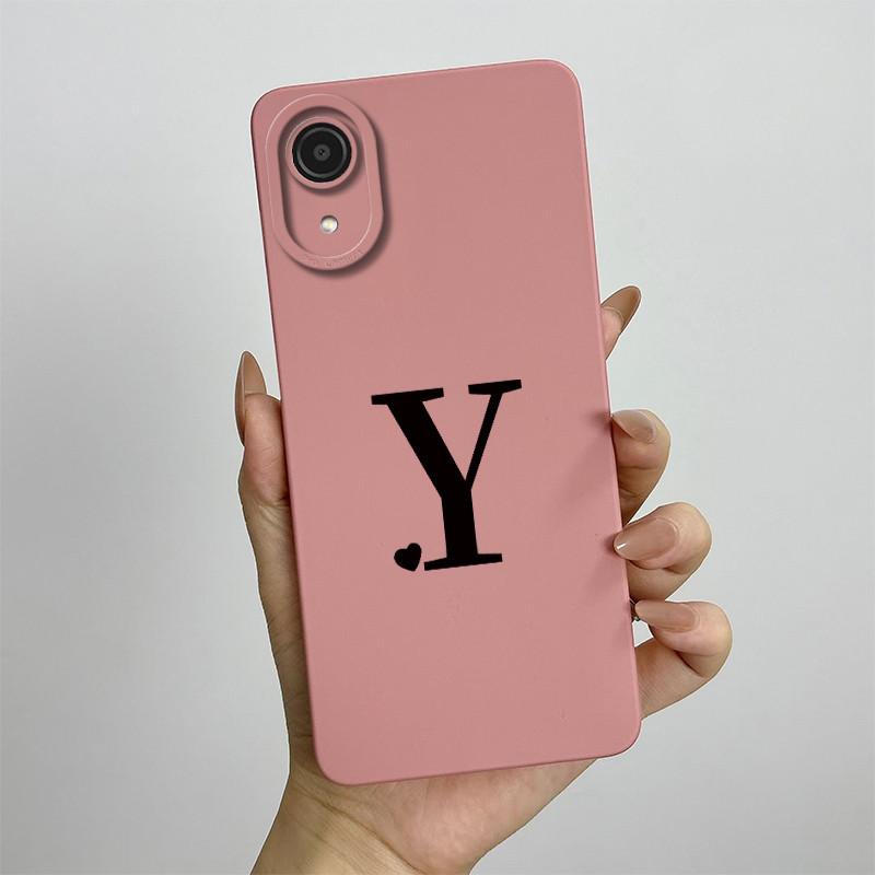 For Samsung A03 Core Case Galaxy A03 Core Cover SM-A032F SM-A032F SM-A032 Luxury Letters Square Phone Case Shockproof Back Cover