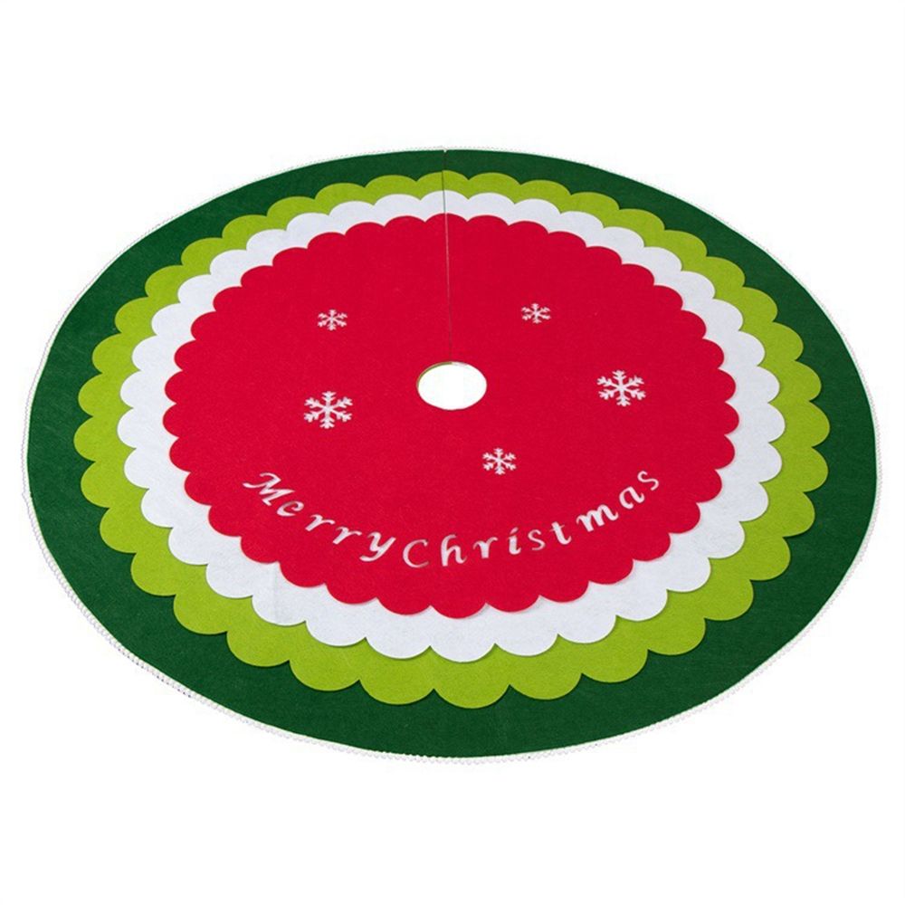 

Tree Accessories Happy New Year Party Decor Merry Christmas Christmas Tree Skirt 4 Layers Carpet Floor Mat Outdoor Blanket