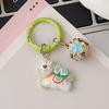 Keychain Pendant 3D Horse Hollow Bell Key Chain with Metal Ring Lucky Charm Bags Keys Gift Accessory