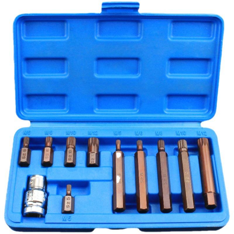 Hexagonal T30 Internal 6-Spline, 12-Point Star Key Socket M10 Tool, T40 Auto Repair.