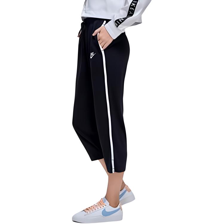 Nike Casual Straight Leg Cropped Pants Women bottoms Black AR3753-010