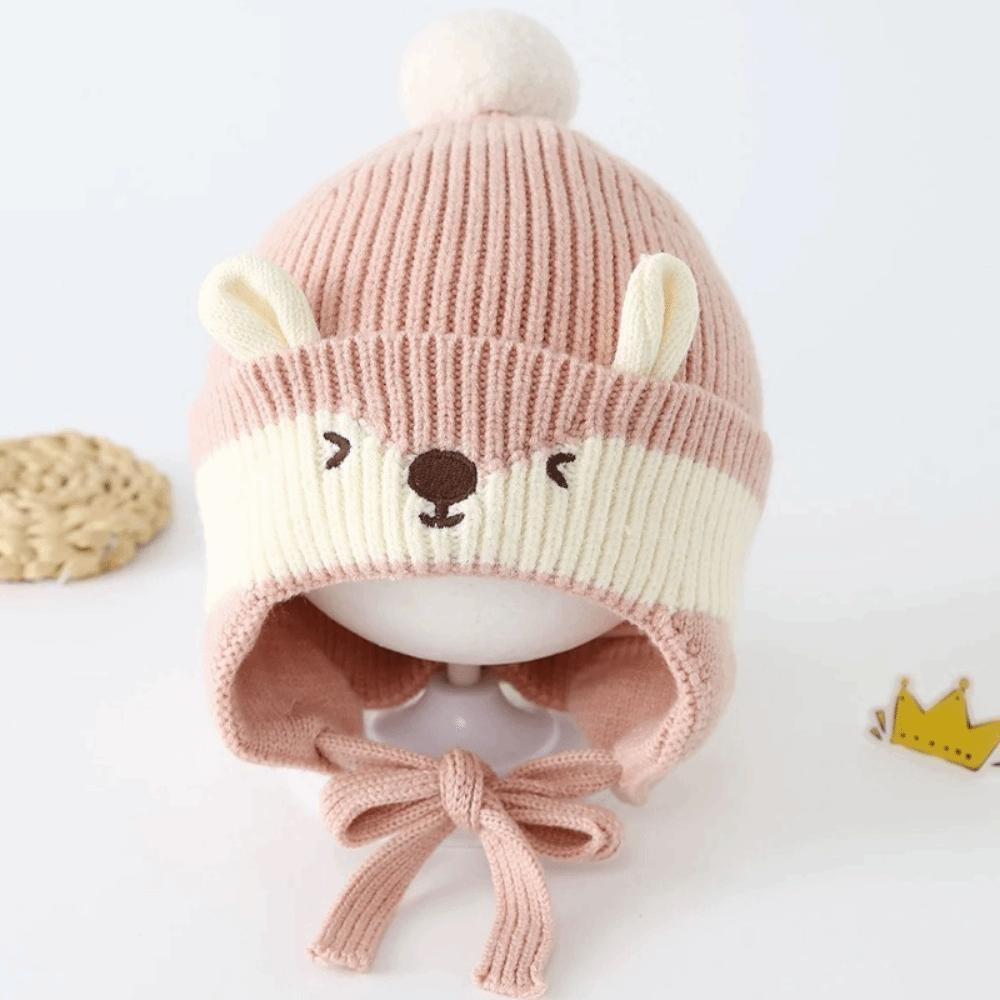 Cotton Kids Beanie Warm Thick Earflap Hat Skin Friendly Kids Hat Daily Outdoor
