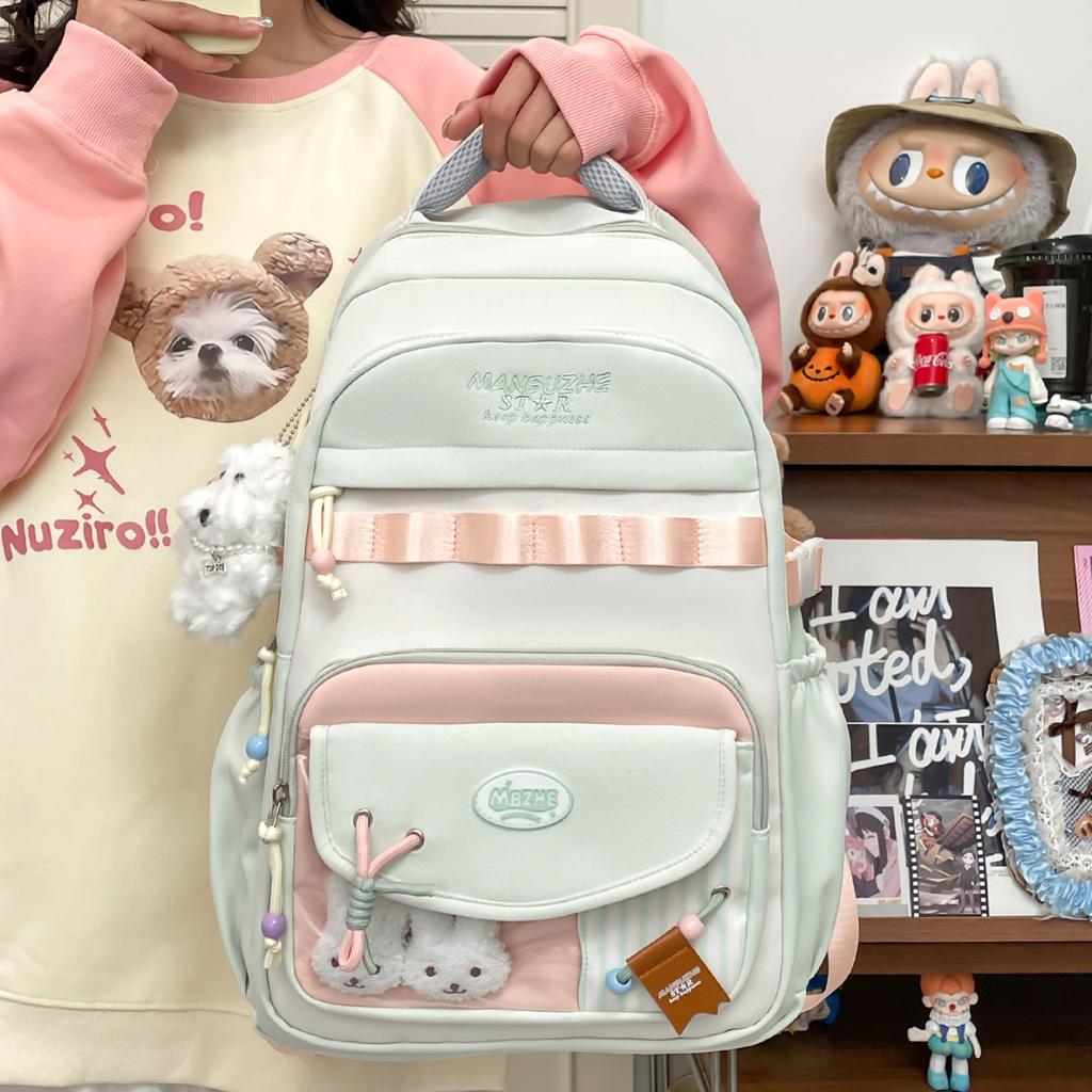 female ins Japanese junior high school students backpack lightweight and versatile campus primary school students schoolbag